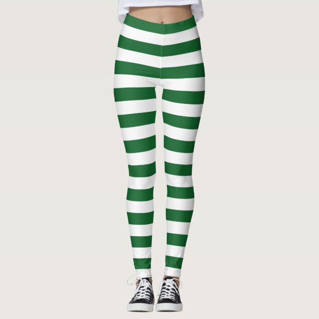 Leggings Rayas verdes y blancas (Anverso)