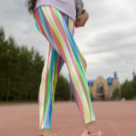 Leggings Rayas verticales de arcoiris Coloridas piernas Pas<br><div class="desc">Rayas verticales de arcoiris Coloridas piernas Pastel</div>