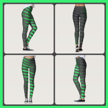 Rayas Vibrantes Verdes y Negras