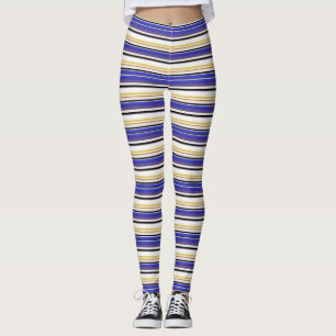 Leggings Rayas violetas blancas