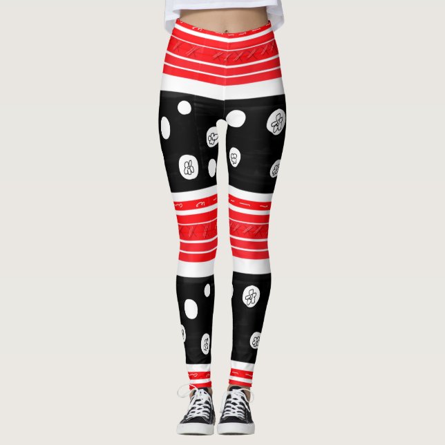 Leggings Rayas Y Puntos De Polka (Anverso)