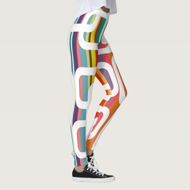 Leggings Rayas y Rectángulos (Derecha)