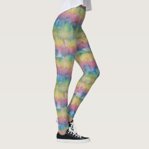 Leggings Rayo arcoiris teñido a mano