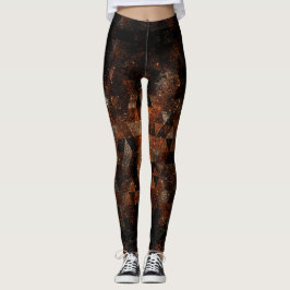 Leggings Rayo de oro en el universo brillante geométrico
