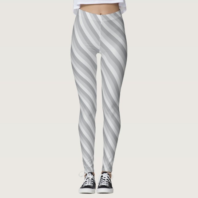 Leggings Rayo gris plateado (Anverso)