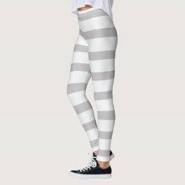 Leggings Rayos de caramelo blanco gris