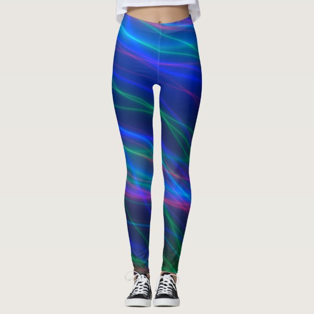 Leggings Rayos multicolores brillantes (Anverso)