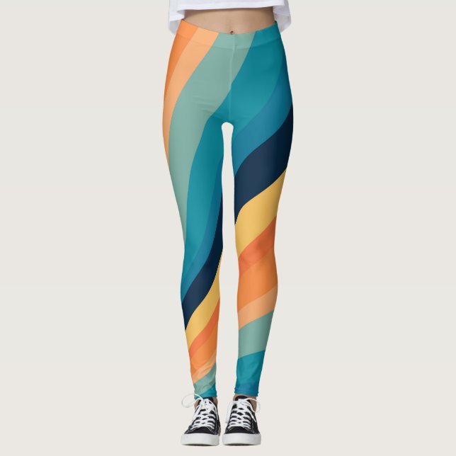 Leggings Rayos solares retro (Anverso)