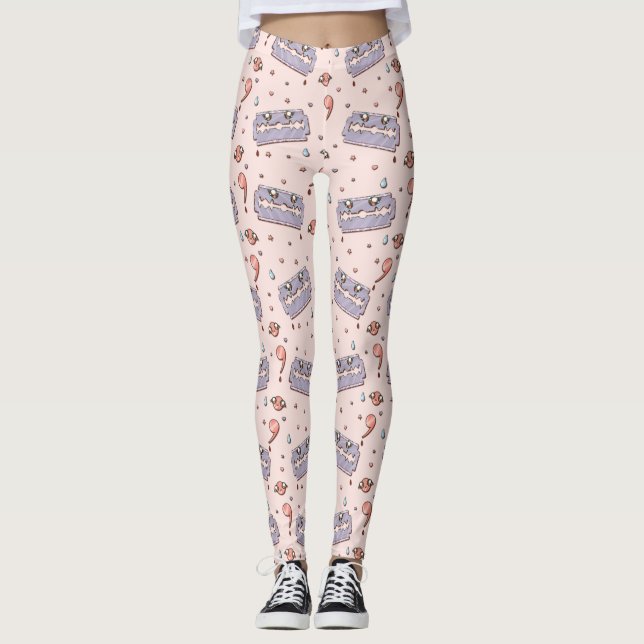 Leggings Razor Blade Semicolon Yami Kawaii (Anverso)