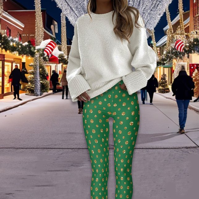 Leggings Razzle Navidades Purpurina Polka puntos verdes (Subido por el creador)