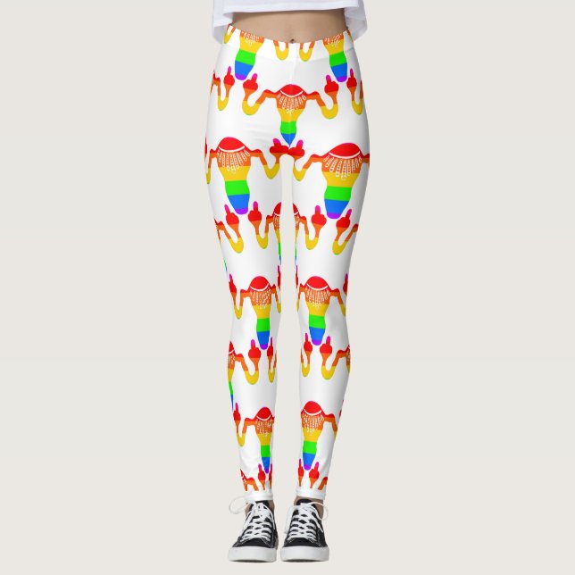 Leggings RBG Rainbow Uterus  (Anverso)