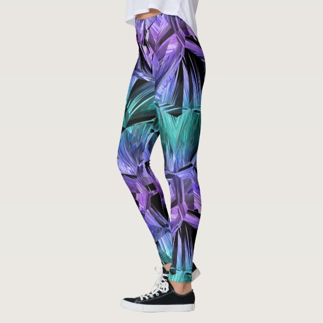 Leggings realidad virtual, gradiente de cristal oscuro : (Izquierda)
