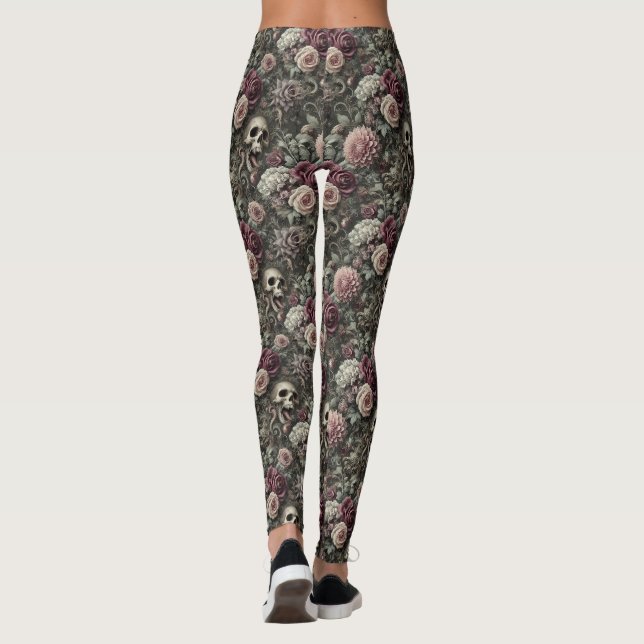 Leggings Reaping in the Rosas - Delirium gótico victoriano (Reverso)