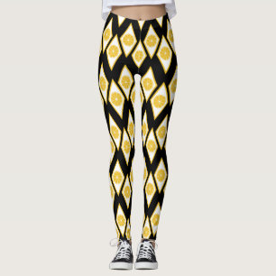 Leggings Rebanadas de la fruta cítrica en modelo moderno
