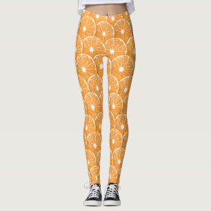 Leggings rebanadas naranjas