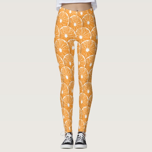 Leggings rebanadas naranjas (Anverso)