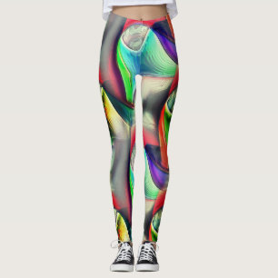 Leggings Reciclaje de armas metálicas psicodélicas virtuale