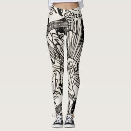Leggings Reconciliación por Franz Marc Black y White