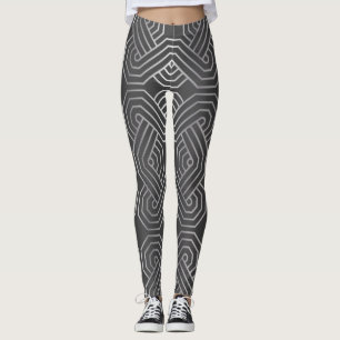 Leggings Recorte plateado