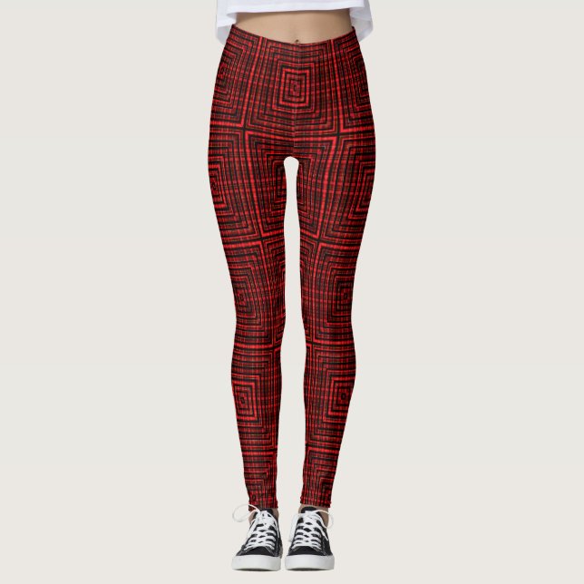Leggings red chritmas happy day candy background (Anverso)