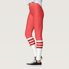 Leggings Red Team Tube Sock