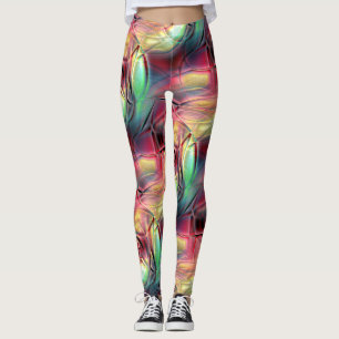 Leggings Reddish to green colorido 'beach cloth'