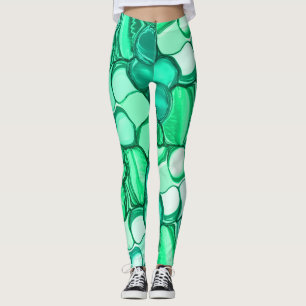 Leggings Redondo como piedras en tonos verde claro a menta