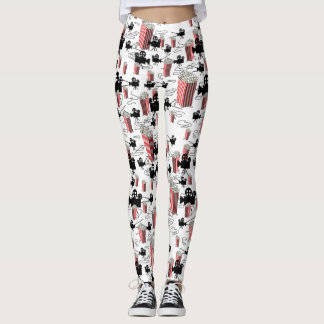 Leggings Reels de película y piernas de palomitas