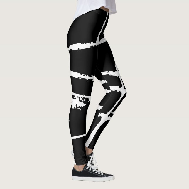 Leggings Refined White Light Grunge Modern Dirty Mesh (Derecha)