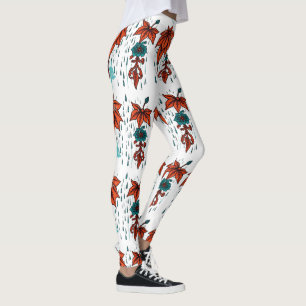 Leggings Reflexiones lluviosas - Terracota y tradición Verd