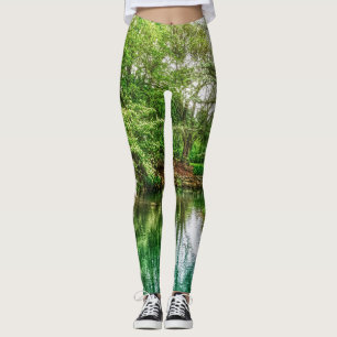 Leggings Reflexiones verdes de primavera