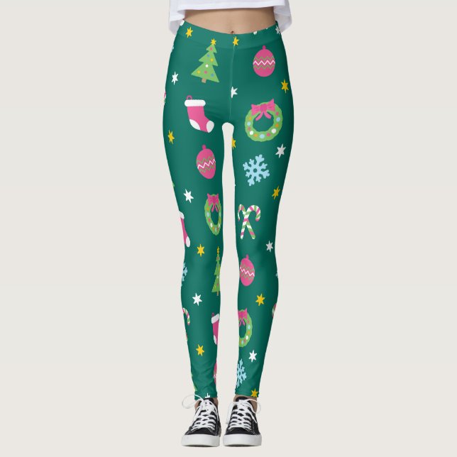Leggings Regalo alegre de Navidad (Anverso)