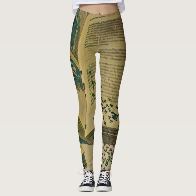 Leggings Regalo de amante de la biblioteca (Anverso)