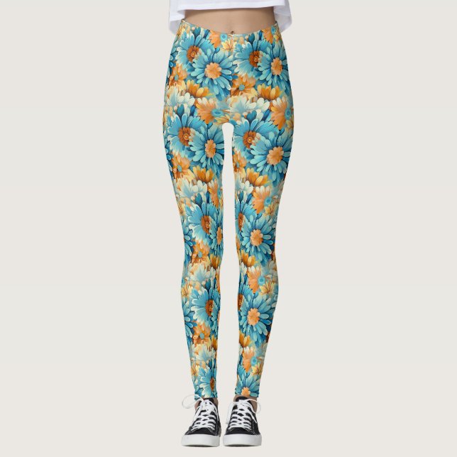 Leggings Regalo de Cumpleaños | Floral Colorido (Anverso)