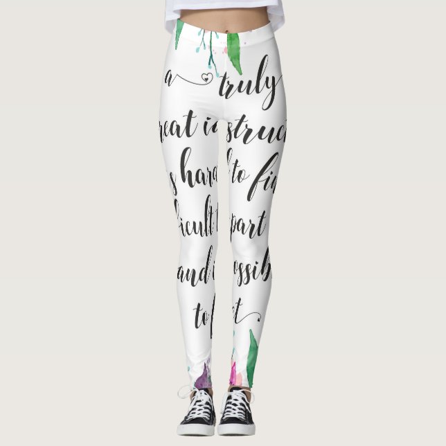 Leggings Regalo de entrenador de yoga para ella (Anverso)