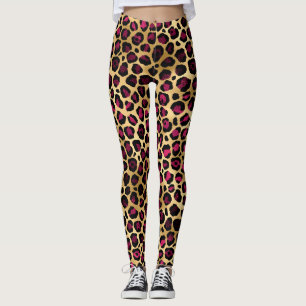 Leggings Regalo de leopardo, Safari de gato salvaje, niñas