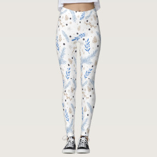 Leggings Regalo de Navidad Botánico Moderno de la Naturalez