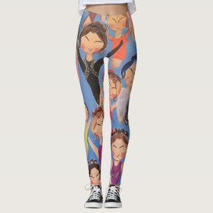 Leggings Regalo de patrones de colores de gimnasia