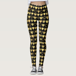 Leggings Regalo de San Valentín con Corazones y Acabado en 