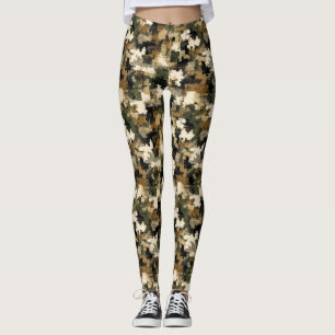 Leggings Regalo de Santa Secreto de Estampado de Camuflaje 