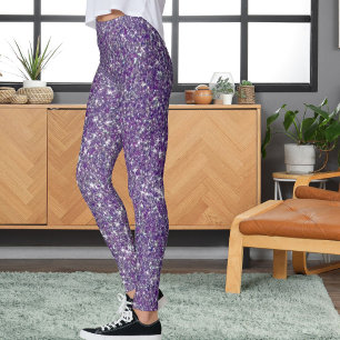 Leggings Regalo Deportivo con Fondo de Purpurina Gris Moder