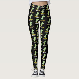 Leggings Regalo divertido del dinosaurio del árbol de