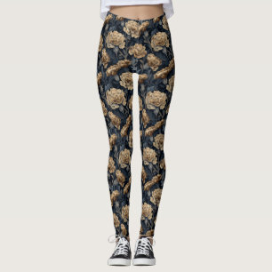 Leggings Regalo Estético Gold Crossfit Carnation Para