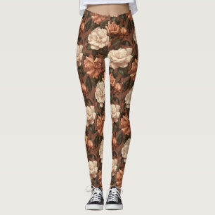 Leggings Regalo floral de gardenias atléticas de flores de 