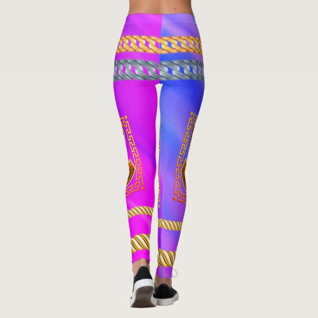 Leggings Regalo personalizado para cumpleaños, novia, Boda (Reverso)