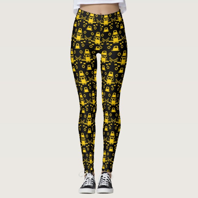 Leggings Regalos de barcos estrechos británicos (Anverso)