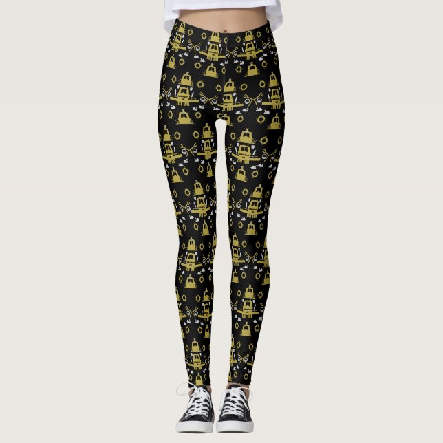 Leggings Regalos de barcos estrechos británicos (Anverso)