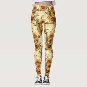 Leggings Regalos de girasol Giro giratorio giratorio