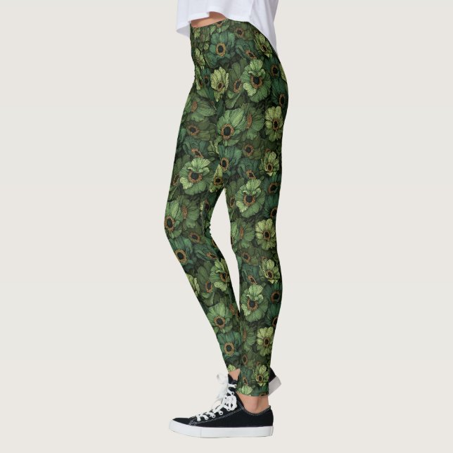 Leggings Regalos de Maternidad de Anémonas Flor Anémonas Te (Izquierda)