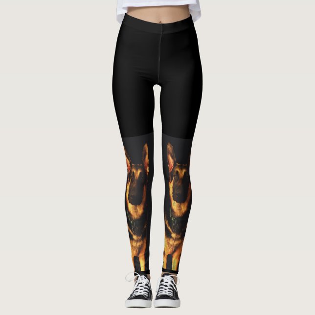 LEGGINGS REGALOS DE PERROS ALEMANES SHEPHERD (Anverso)